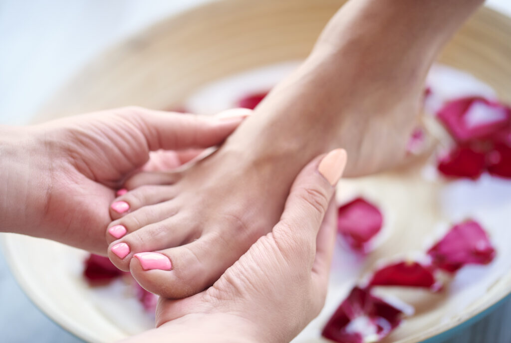 Pedicure spa en Cuernavaca con exfoliación, hidratación